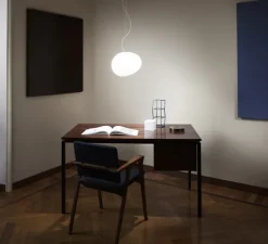 Suspension, Gregg Media LED, blanc et blanc, LED, 2700K, 2581lm, L31cm, H26cm - Foscarini