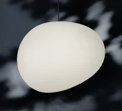 Suspension, Gregg Outdoor Grande, blanc, IP44-65, LED, L46cm, H39cm - Foscarini