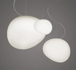 Suspension, Gregg Piccola, blanc, câble de 10m, L13cm, H11cm - Foscarini