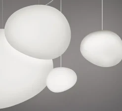 Suspension, Gregg Piccola, blanc, câble de 10m, L13cm, H11cm - Foscarini