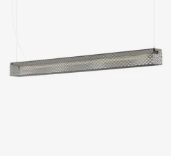 Suspension, Grid , aluminium, LED, 3000K, 1414 lm, L125cm, H9,6cm - Zero