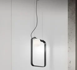 Suspension, Groove SP 60, anthracite, L37cm, H60cm - Vistosi