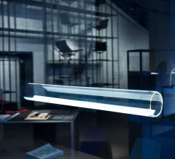 Suspension, Guise 2277, transparent, LED, 3000K, 2613lm, Ø16cm, H89cm - Vibia