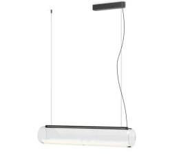 Suspension, Guise 2277, transparent, LED, 3000K, 2613lm, Ø16cm, H89cm - Vibia