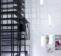 Suspension, Guise 2271, transparent, LED, 3000K, 3484lm, Ø16cm, H126cm - Vibia