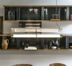 Suspension, Guise 2277, transparent, LED, DALI, 3000K, 2613lm, Ø16cm, H89cm - Vibia