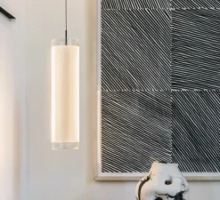 Suspension, Guise 2270, transparent, LED, 3000K, 1742lm, Ø16cm, H63cm - Vibia