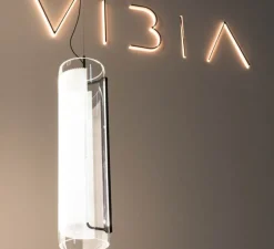 Suspension, Guise 2270, transparent, LED, 3000K, 1742lm, Ø16cm, H63cm - Vibia