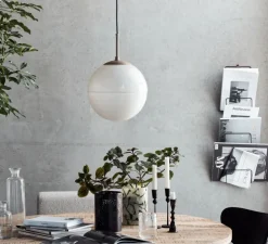 Suspension, Halda , blanc et marron, Ø30cm, H44cm - House Doctor