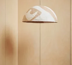 Suspension, Half Dome Cave, beige, Ø48cm, H25cm - Ferm Living