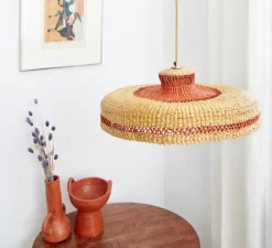 Suspension, Hatter, naturel/gingembre, Ø44cm, H13,5cm - GOLDEN Editions