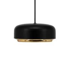 Suspension, hazel mini, noir, LED, dim, 3000K, 600 lm, Ø22cm, H9,5cm - Umage