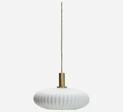 Suspension, HDFort, blanc, laiton antique, Ø42cm, H27cm - House Doctor