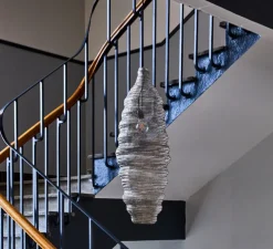 Suspension, HDMesh, argent brossé, Ø30cm, H100cm - House Doctor