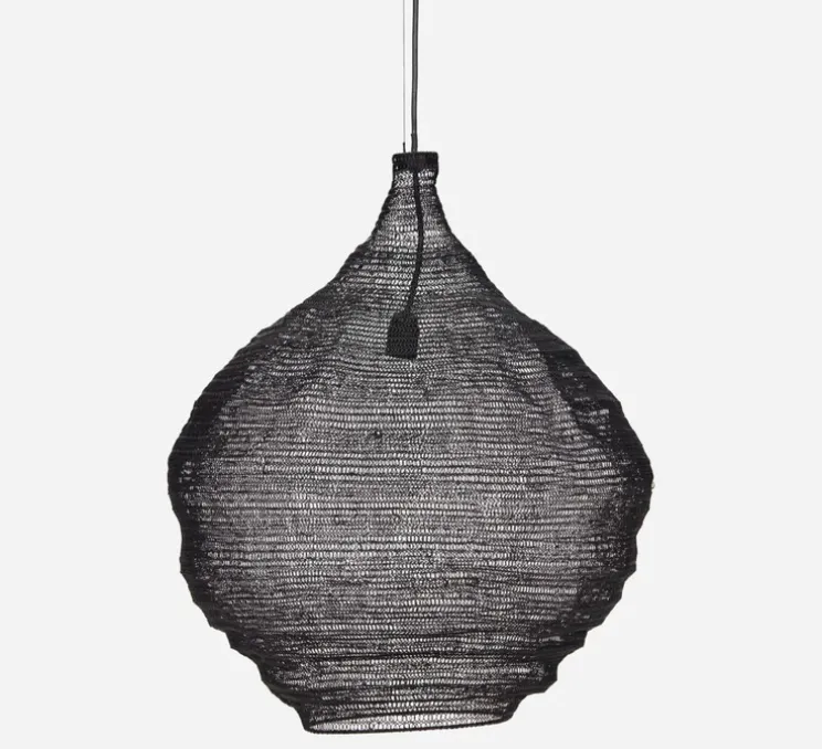 Suspension, HDMesh, noir, Ø60cm, H65cm - House Doctor