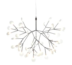 Suspension, Heracleum III, nickel, LED, dim, 2600K, 1180 lm, Ø72cm, H53cm - Moooi