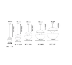 Suspension, Here comes the sun 175, noir, blanc, Ø17,5cm, P17,5cm - Dcw editions