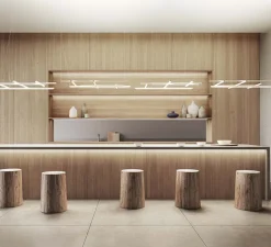 Suspension, Hilow, émission élevée, blanc, LED, 2700K, 5045lm, L113cm, H7cm - Panzeri