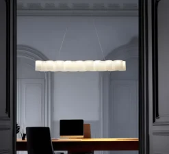 Suspension, Honey, blanc, LED, dim, 2700K, 3523 lm, L139cm, H15cm - Stilnovo