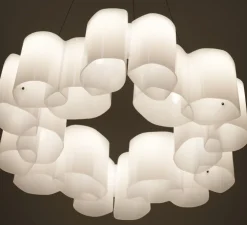Suspension, Honey, blanc, LED, dim, 2700K, 7415 lm, Ø110cm, H15cm - Stilnovo