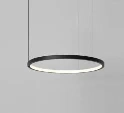 Suspension, Hoop Horizontal Led Intérieur, noir, LED, 2700K, 4200 lm, Ø90cm, H4cm - ONOK