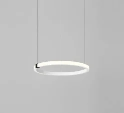 Suspension, Hoop Horizontal Led extérieur, blanc, LED, 2700K, 2100 lm, Ø50cm, H4cm - ONOK