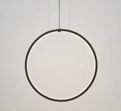 Suspension, Hoop Vertical Interior, noir, LED, 2700K, 4335 lm, Ø70cm, H4cm - ONOK