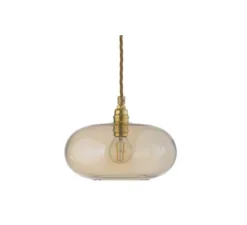 Suspension, Horizon 21, Or fumé, Ø21cm, H14cm - Ebb and Flow