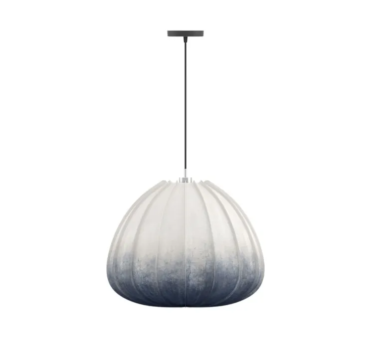 Suspension, Hozuki Indigo M, Blanc, bleu, Ø50cm, H40cm - Ay Illuminate