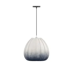 Suspension, Hozuki Indigo S, Blanc, bleu, Ø39cm, H35cm - Ay Illuminate