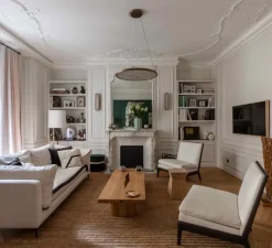 Suspension, Hublot 700 , bronze, albâtre veines marron, IP20 dimmable, LED, 2700K, 945lm, L70cm, H70cm - Entrelacs