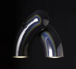 Suspension, Hyphen , Noir chromatique, L29cm, H24cm, 3000K, 2000lm - Darmes