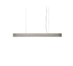 Suspension, I-Club Slim, gris, LED, 3000K, 2098lm, L153cm, H10cm - LZF