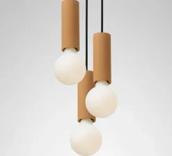 Suspension, Ila trio, Jaune ambre, Ø13cm, H15cm - Plato Design
