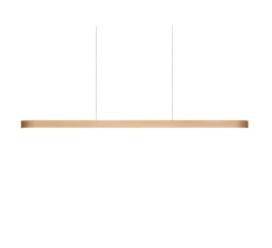 Suspension, I-Line, hêtre naturel, LED, 3000K, 1808lm, L150cm, H5cm - LZF