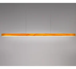 Suspension, I-Line, jaune, LED, 3000K, 1808lm, L150cm, H5cm - LZF