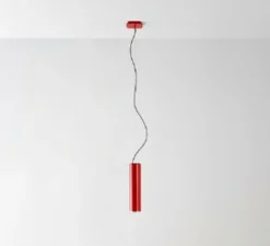 Suspension, Ilio Suspension 36, rouge, Ø9cm, H37cm - Artemide
