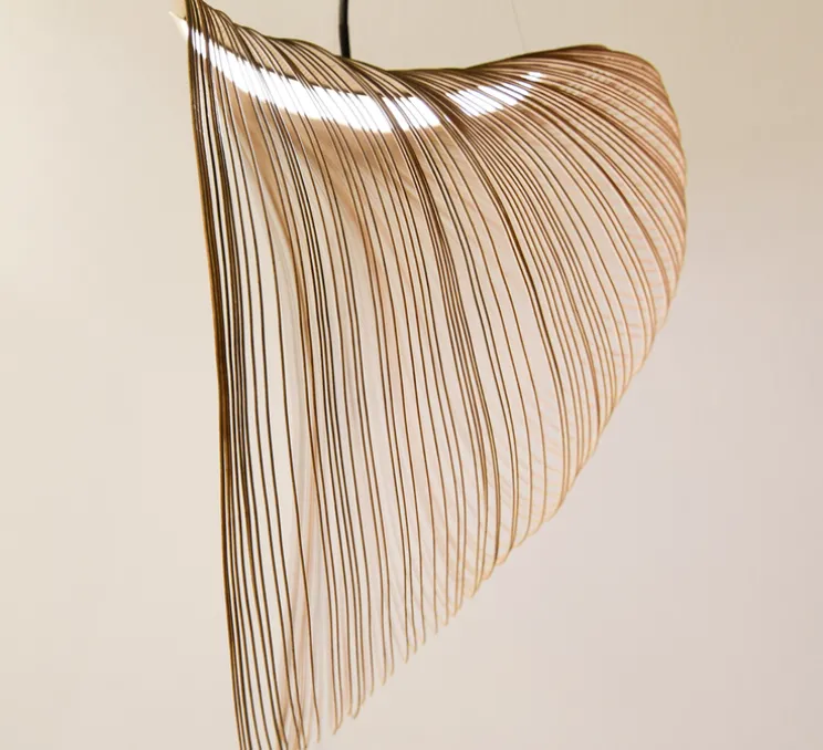 Suspension, Illan 80, dimmable coupure de phase, bouleau, LED, 2700K, Ø80cm, H80cm - Luceplan