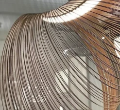 Suspension, Illan 100, dimmable DALI, bouleau, LED, 2700K, Ø100cm, H100cm - Luceplan