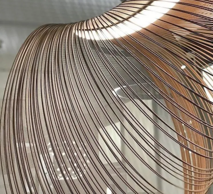 Suspension, Illan 60, dimmable coupure de phase, bouleau, LED, 2700K, Ø60cm, H60cm - Luceplan