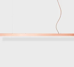 Suspension, I-Model Cord, cuvire brossé, LED, dim, 2700K, 4260 lm, L300cm, H5,3cm - Anour