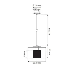 Suspension, In The Sun P 270, disque or, maille argent, Ø27cm, H19,3cm - DCW éditions Paris