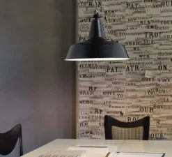 Suspension industrielle, Huna, noir, Ø40cm - FontanaArte