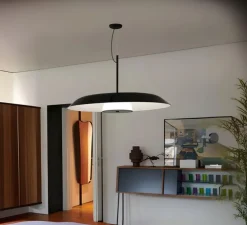 Suspension, Iride 878, noir, LED, 2700K, 1330 lm, Ø55cm, H9cm - Oluce