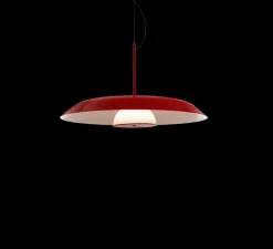 Suspension, Iride 879, rouge, LED, 2700K, 3000 lm, Ø85cm, H14cm - Oluce