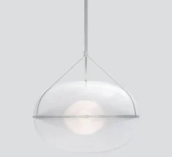 Suspension, Iris, A/A, argent, LED, dim, 1-10V, 3000k, Ø90cm, H60cm - A-N-D