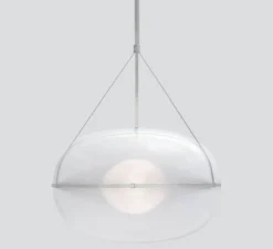 Suspension, Iris, A/A, argent, LED, dim, 1-10V, 3000k, Ø90cm, H60cm - A-N-D