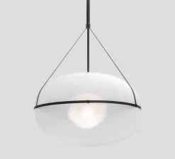 Suspension, Iris, A/A, noir, LED, dim, 1-10V, 2700k, Ø90cm, H60cm - A-N-D