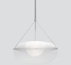 Suspension, Iris, A/B, argent, LED, dim, 1-10V, 2700k, Ø90cm, H45cm - A-N-D