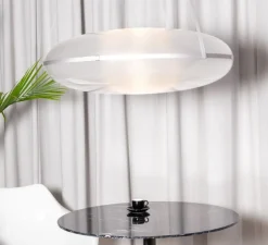 Suspension, Iris, B/B, argent, LED, dim, 1-10V, 2700k, Ø90cm, H30cm - A-N-D